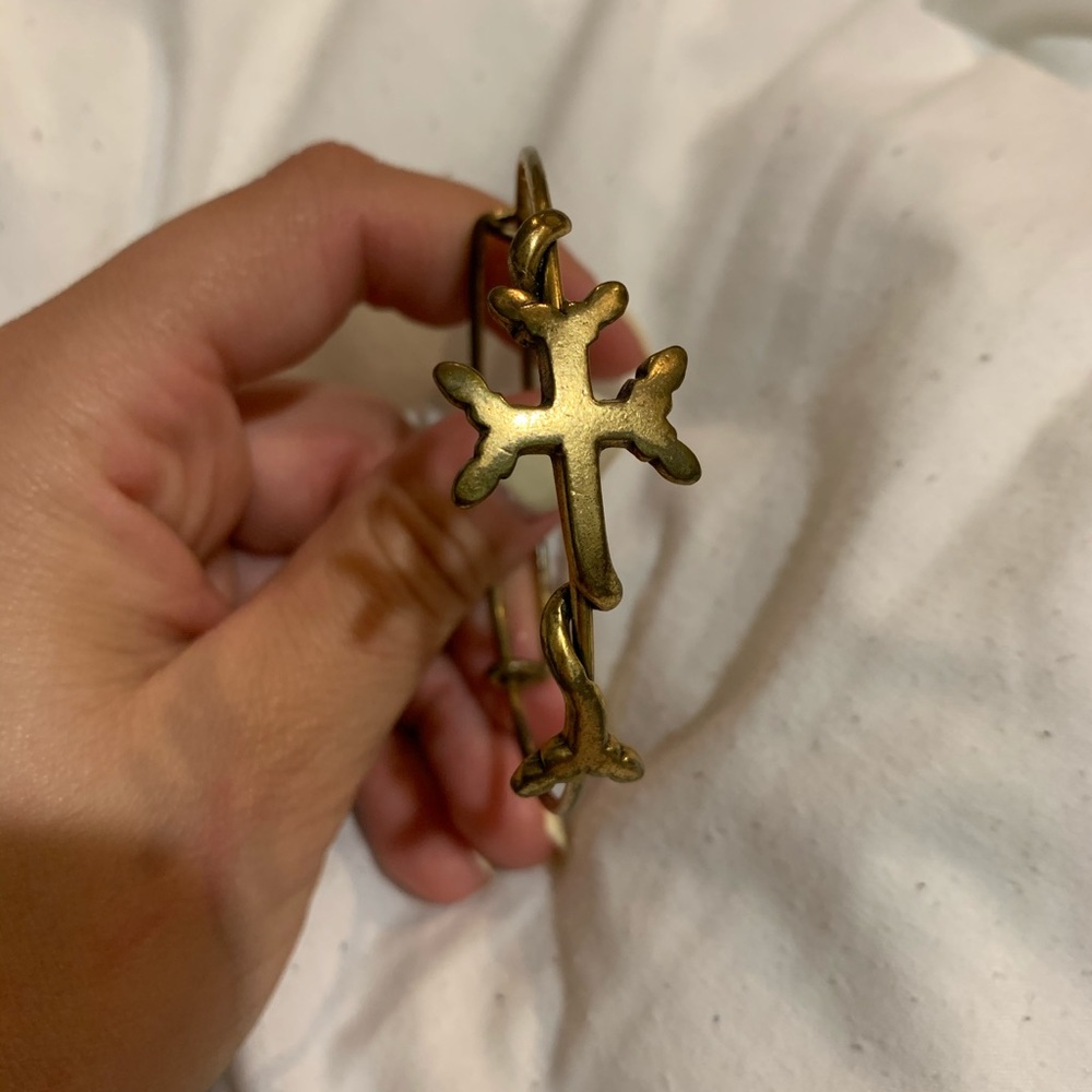 Alex and Ani cross bracelet